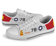 P-51B "Kitten" of Brigadier General Charles McGee Low Top Canvas Shoes